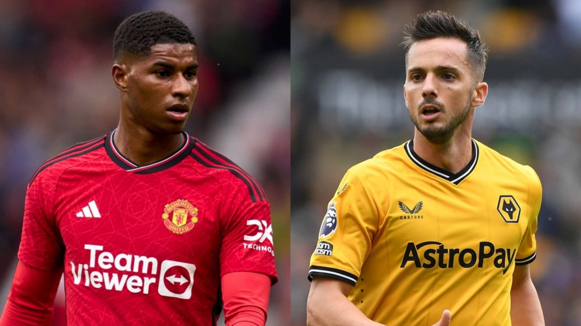 Marcus Rashford Man United Pablo Sarabia Wolverhampton