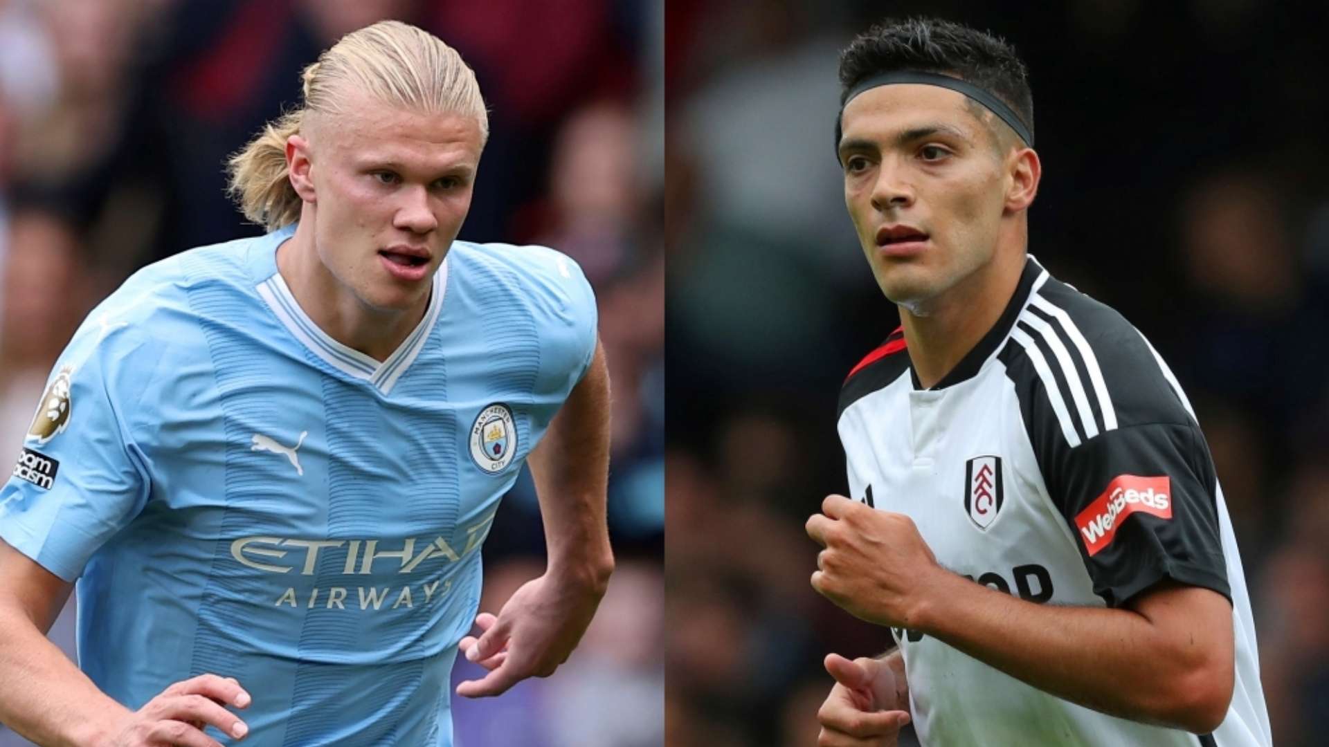 Erling Haaland Man City Raul Jimenez Fulham