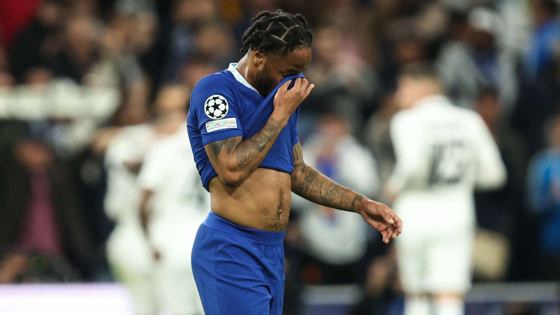 Raheem Sterling Chelsea dejected 2022-23