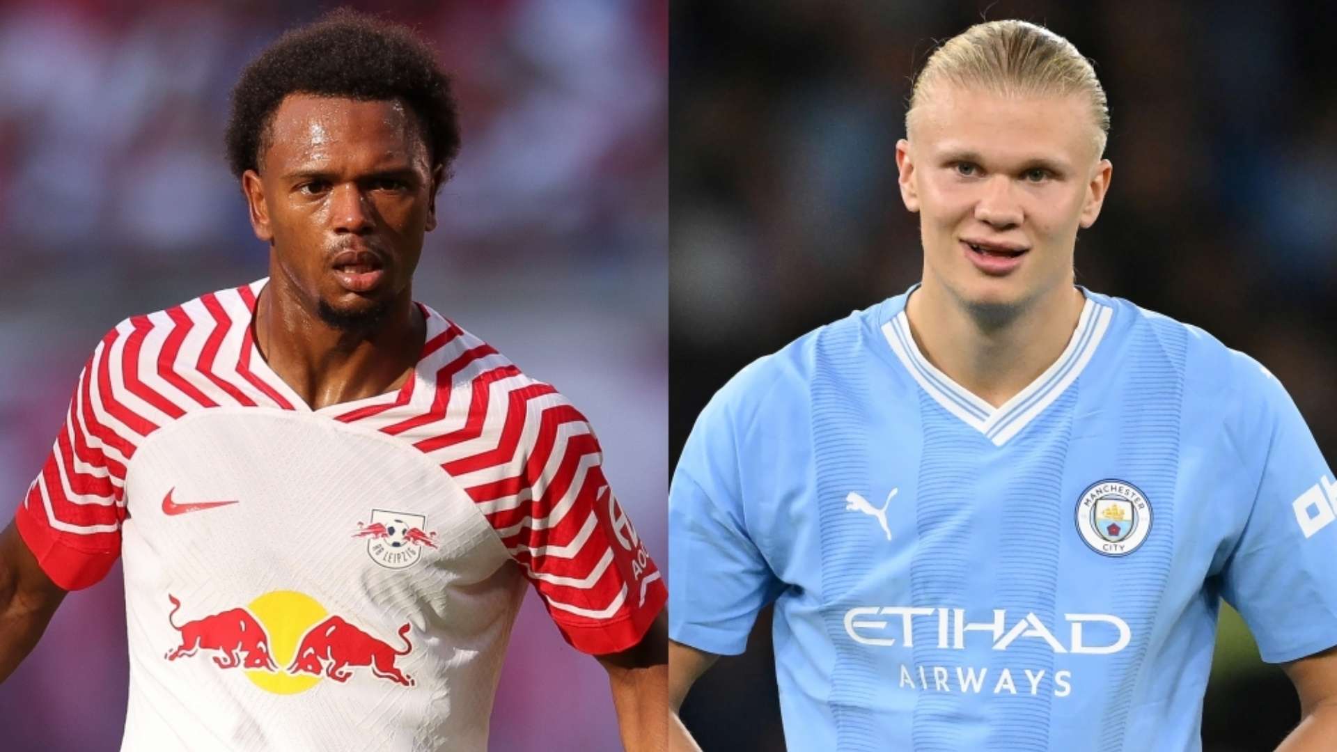 Lois Openda Leipzig Erling Haaland Man City