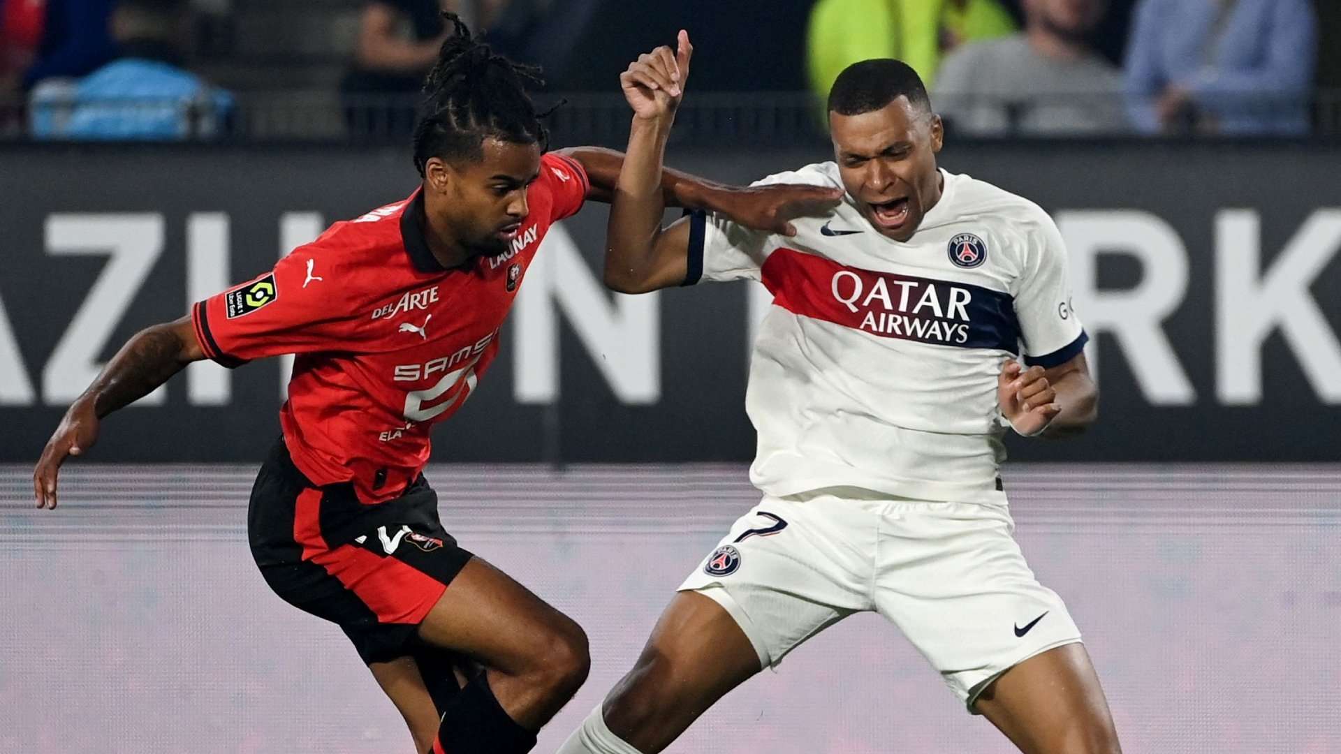 Kylian Mbappe Lorenz Assignon Rennes PSG 2023-24