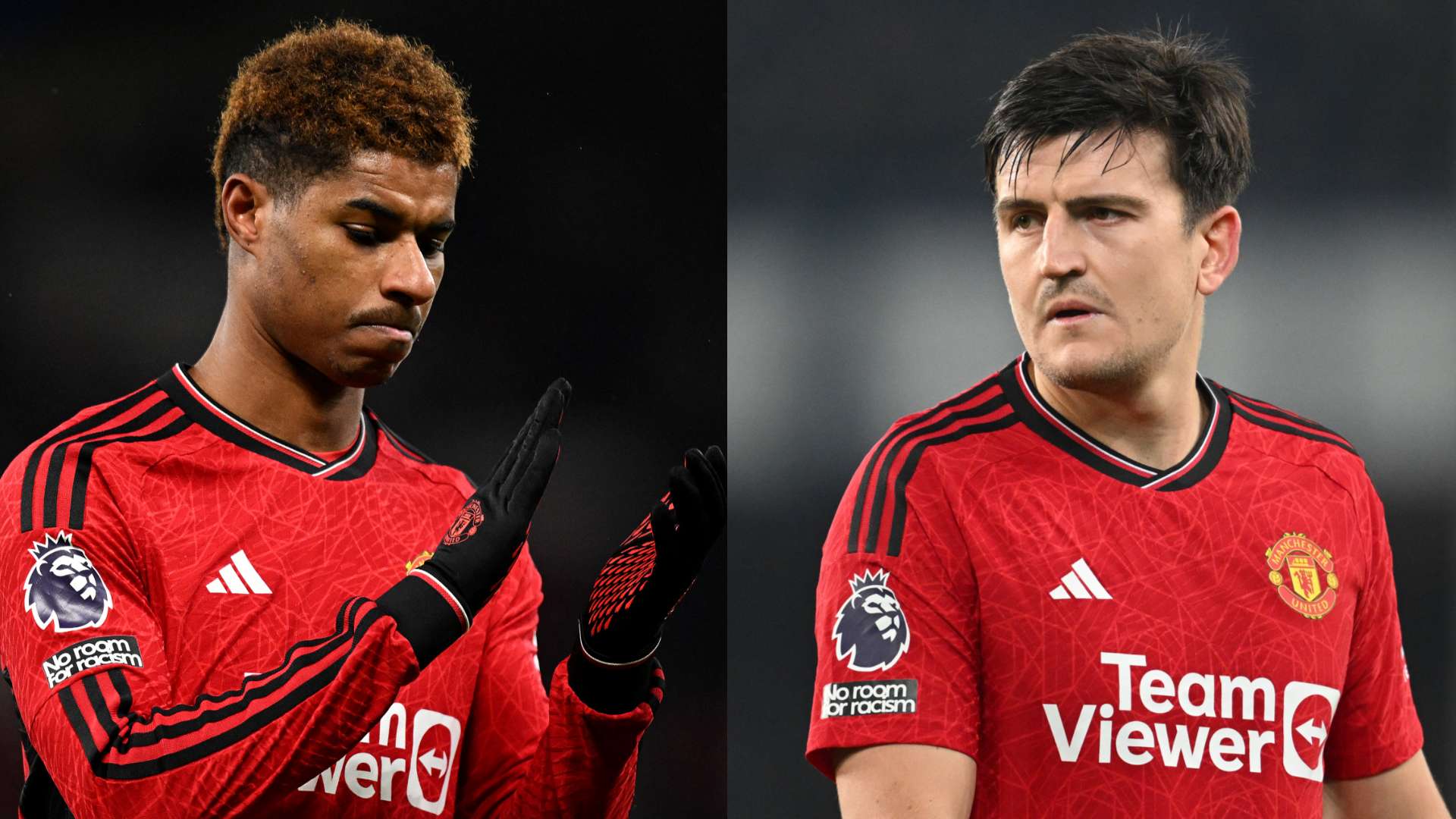 Marcus Rashford Harry Maguire Manchester United 2023-24