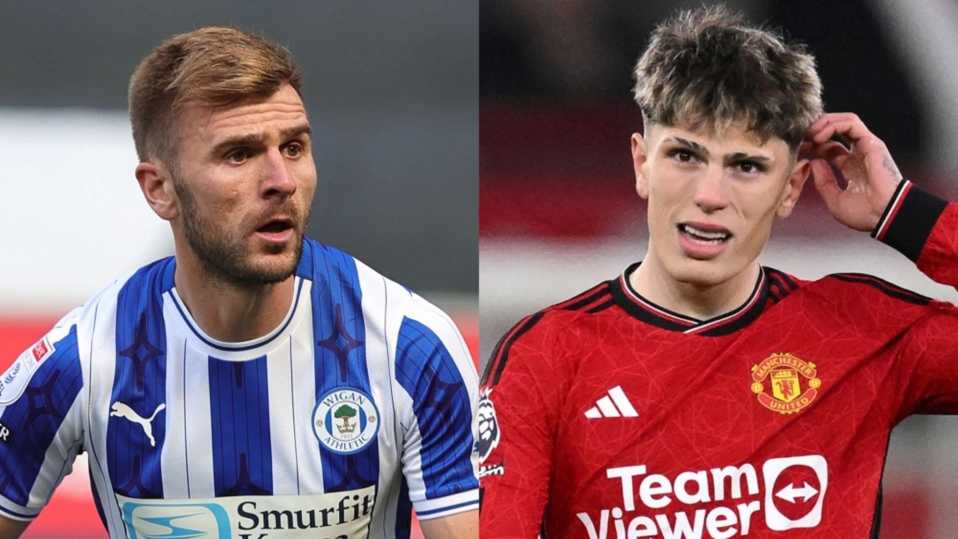 Callum McManaman Wigan Alejandro Garnacho Man United