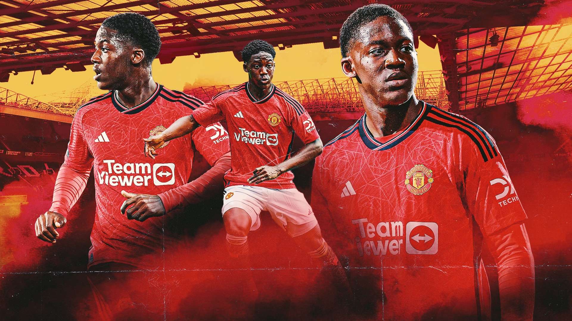 Kobbie Mainoo Man Utd GFX