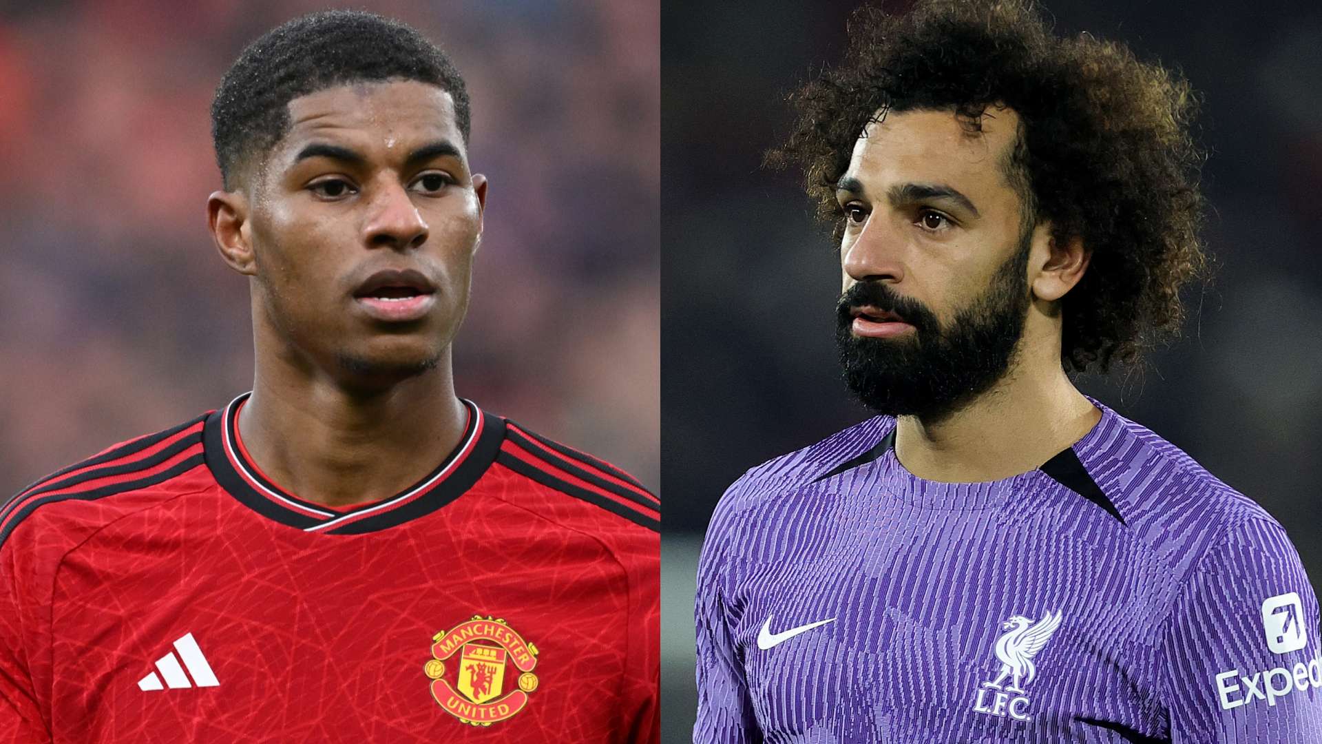 Marcus Rashford Mohamed Salah Man Utd Liverpool