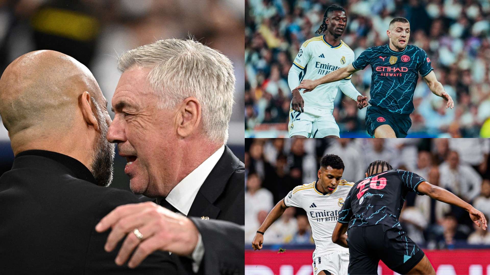 Pep Guardiola Carlo Ancelotti Real Madrid Man City UCL 2024