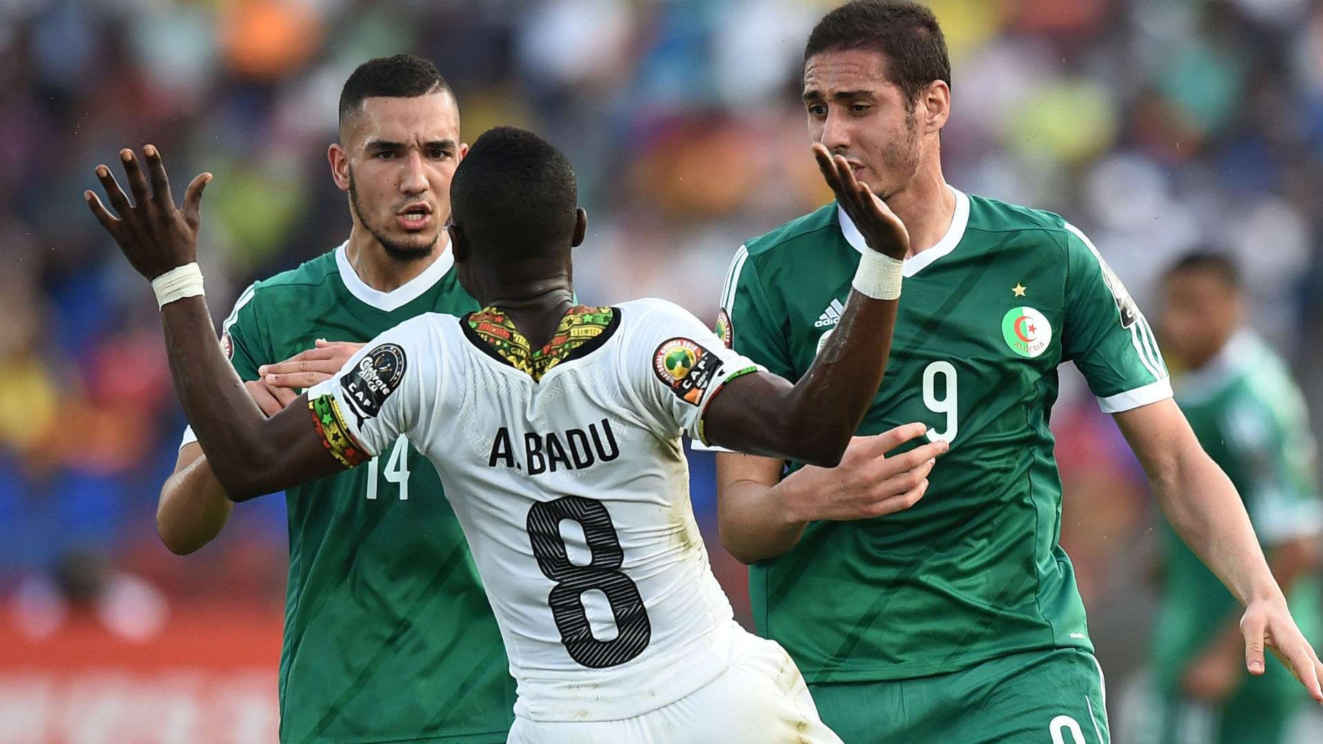 Emmanuel Badu Nabil Bentaleb Ishak Belfodil Ghana Algeria CAN 2015 24012015