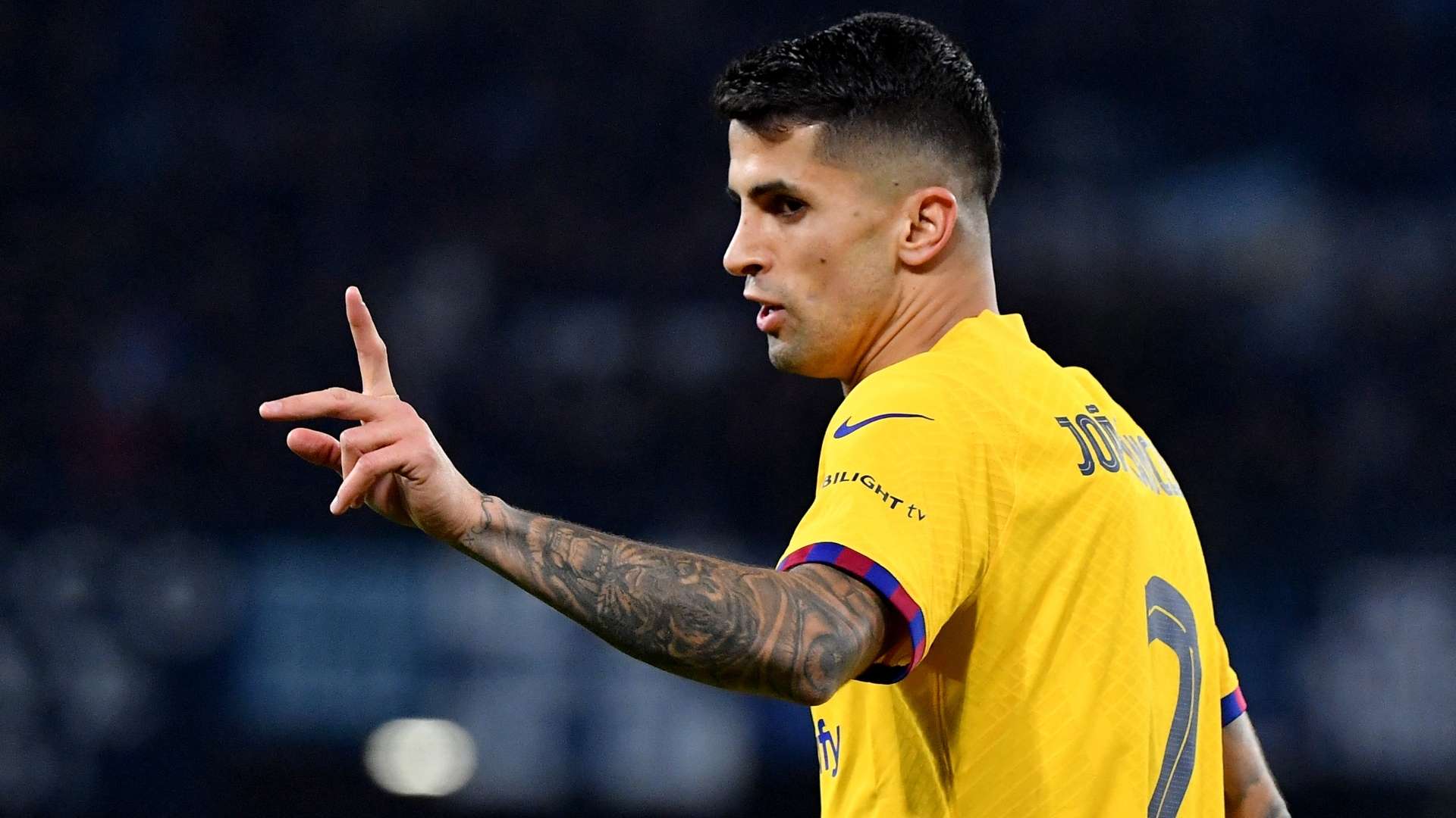 Joao Cancelo Napoli Barcelona Champions League 21022024