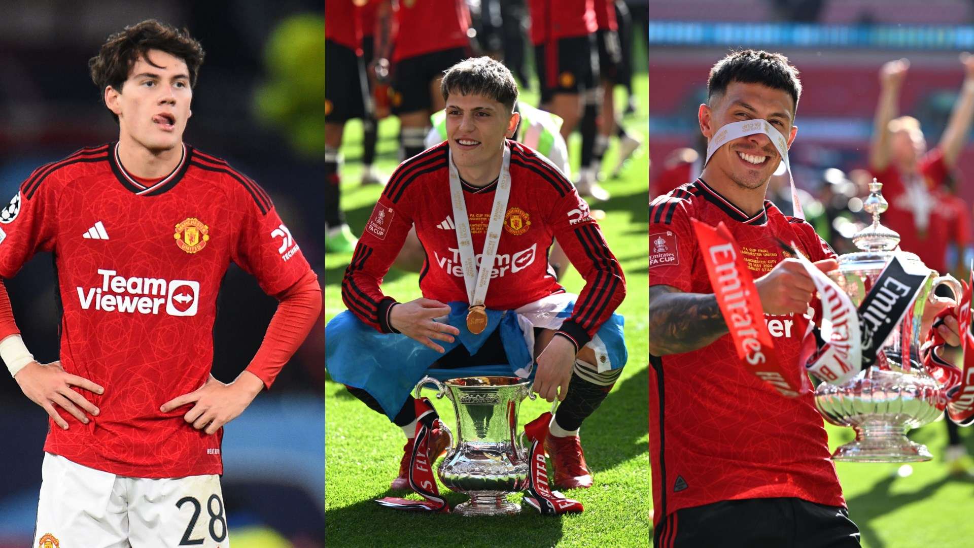 Man United players Copa America Pellistri Garnacho Lisandro Martinez