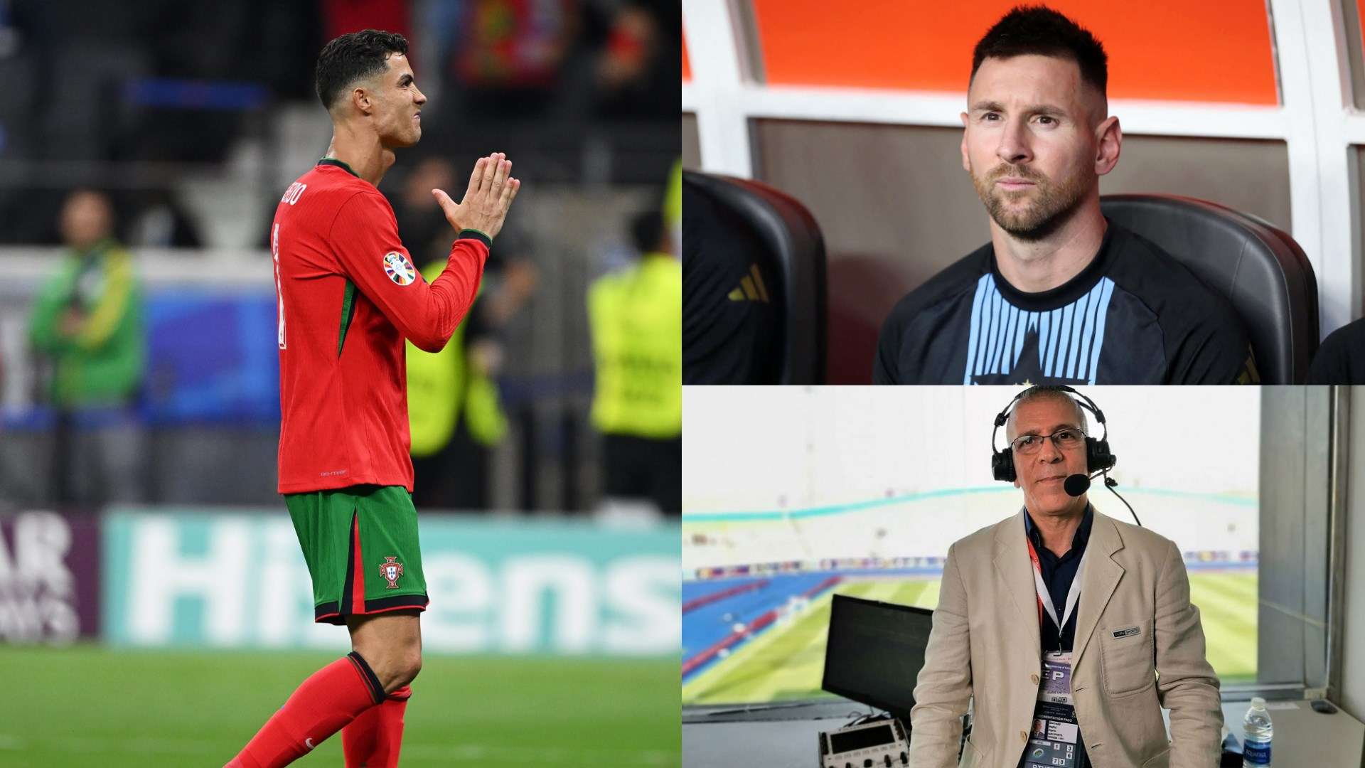 Messi Hafid Derradji Cristiano Ronaldo Portugal Euro 2024