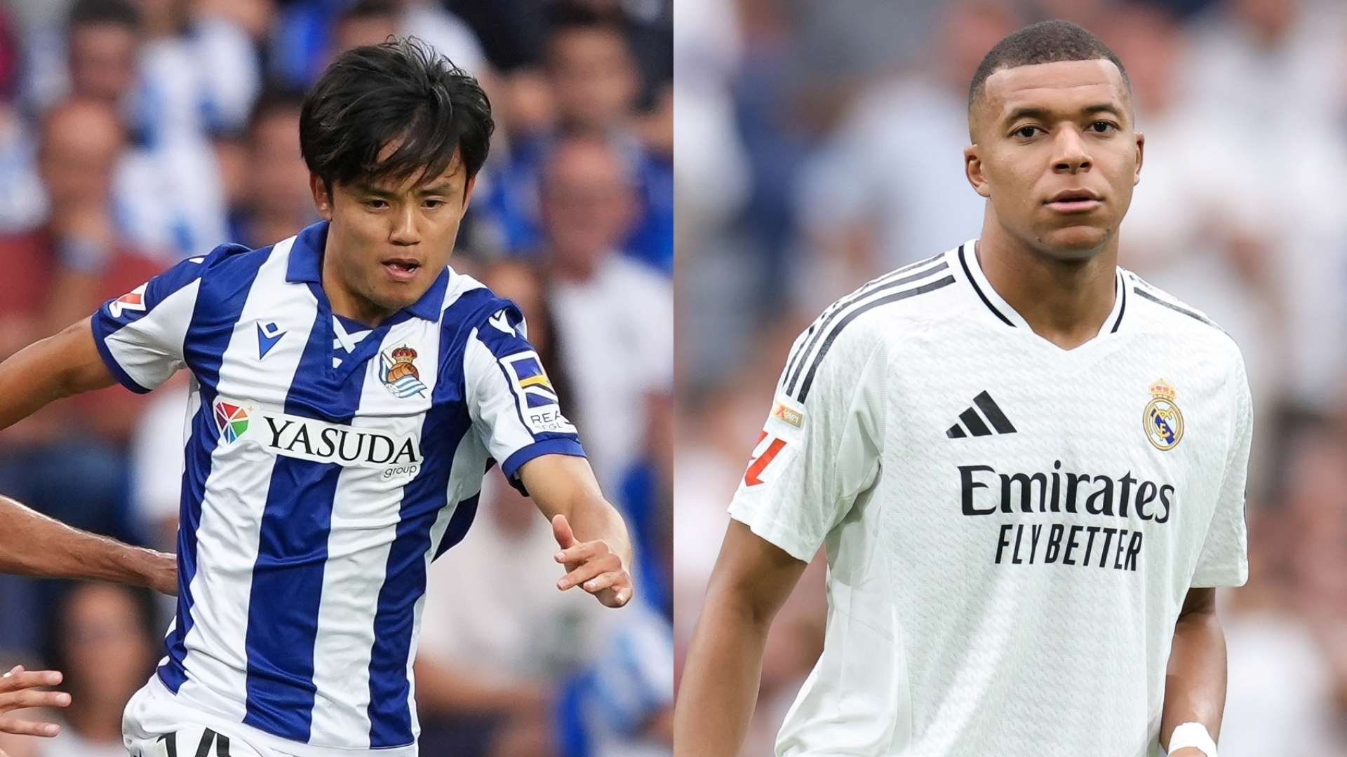 Takefusa Kubo Real Sociedad Kylian Mbappe Real Madrid