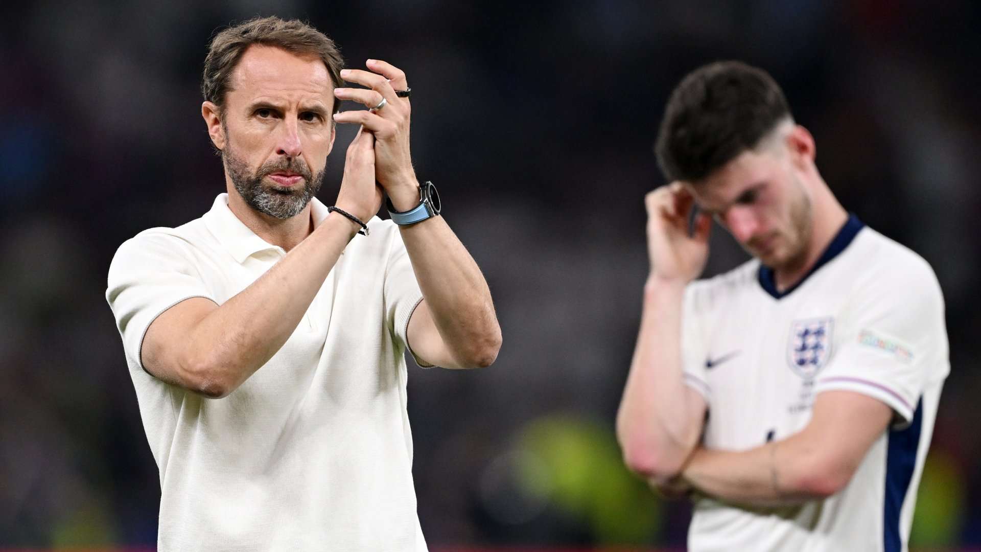 Gareth Southgate Declan Rice England Euro 2024 final