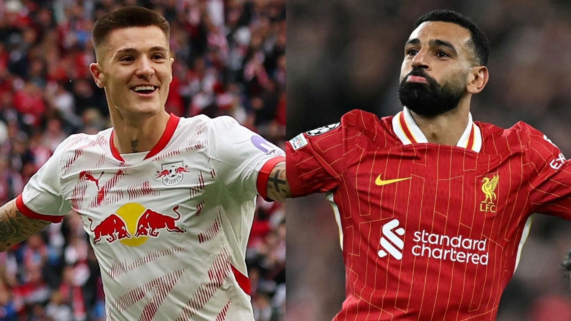 Benjamin Sesko Leipzig Mohamed Salah Liverpool