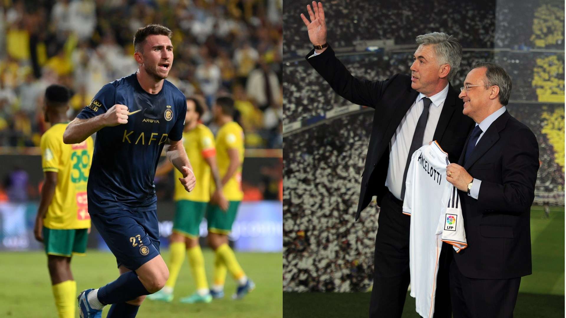 Aymeric Laporte Carlo Ancelotti Florentino Perez