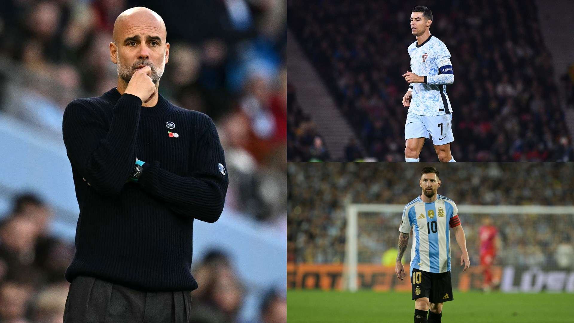 Pep Guardiola - Cristiano Ronaldo - Lionel Messi