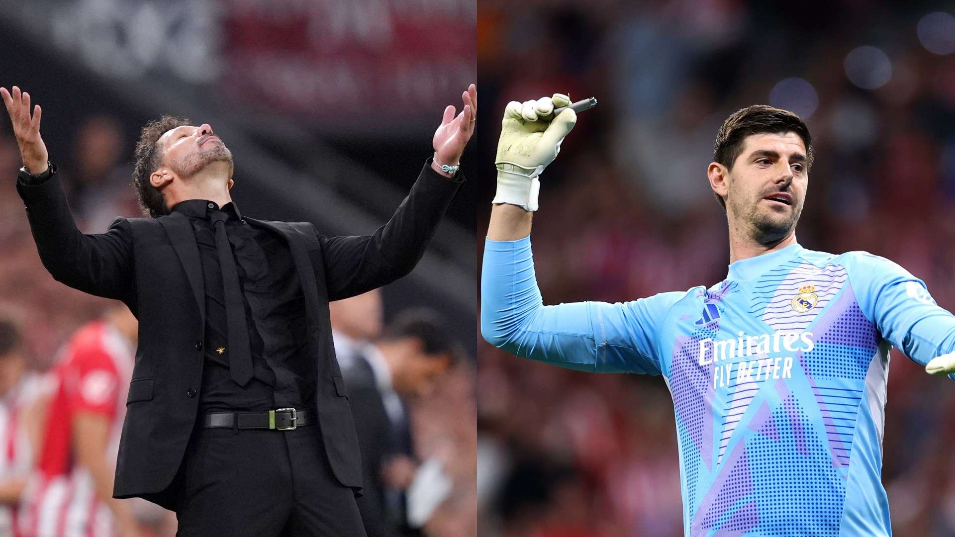 Diego Simeione Courtois Real Madrid Atletico Madrid