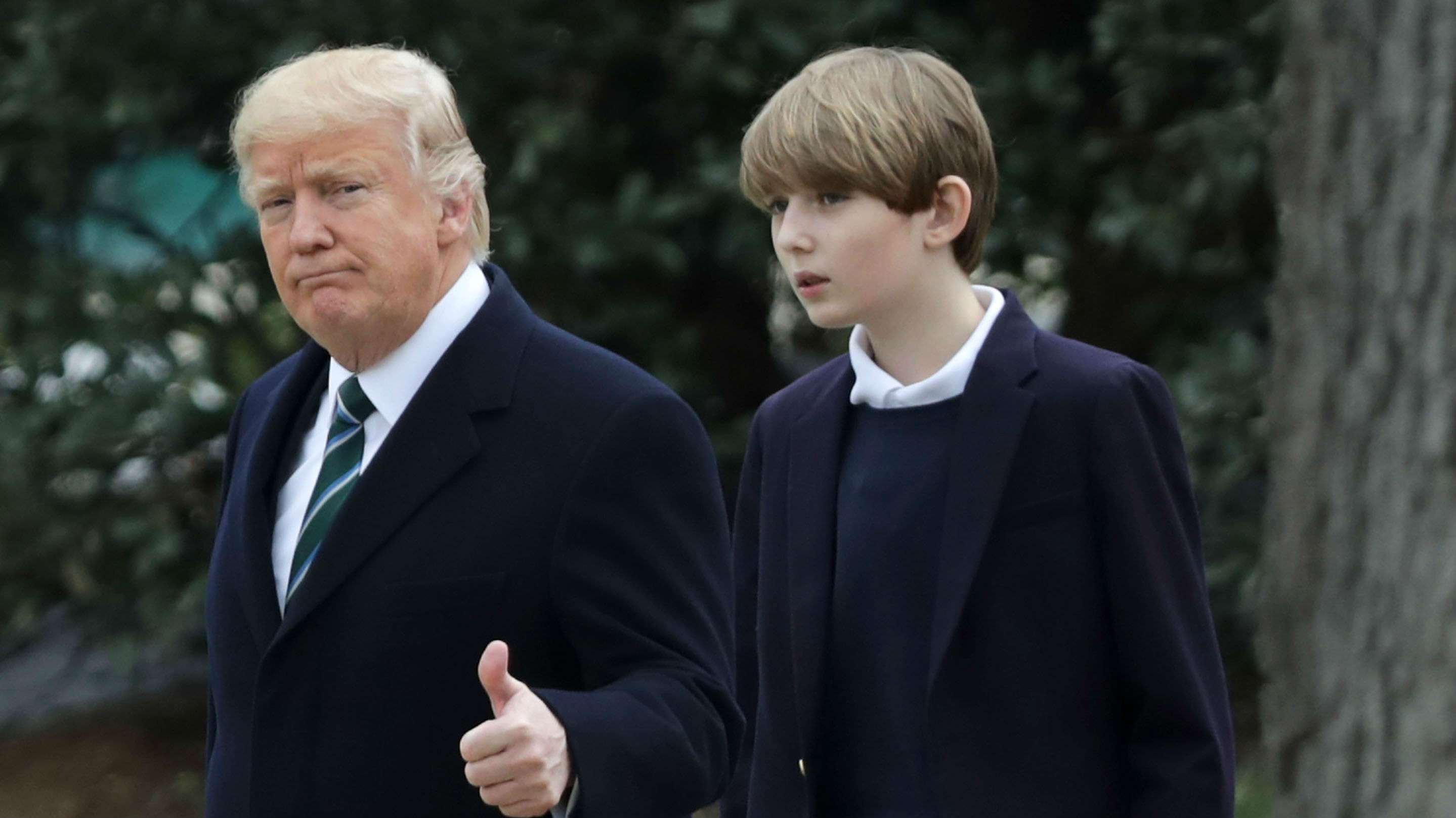 Donald and Barron Trump