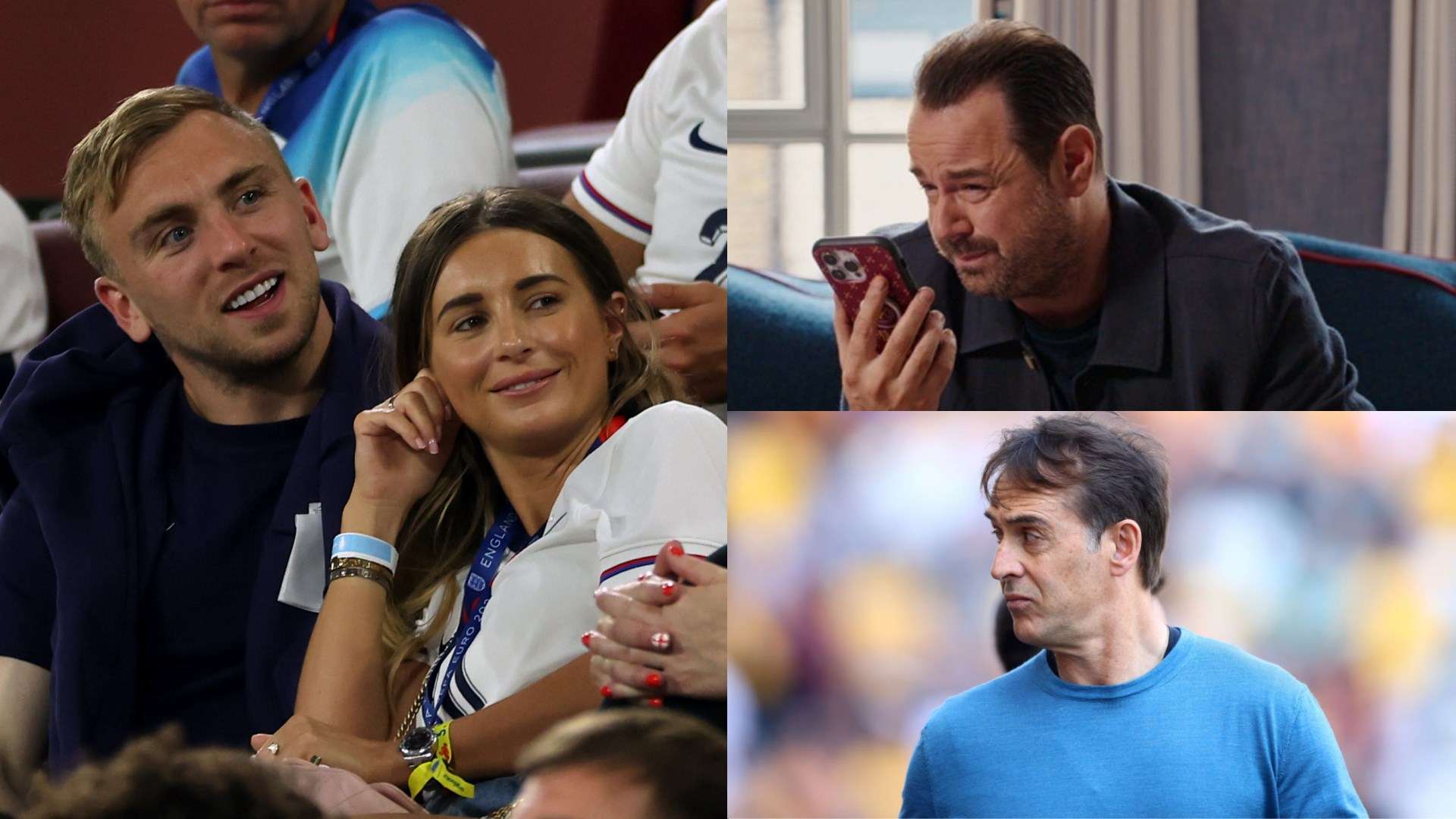 Jarrod Bowen, Dani Dyer, Danny Dyer and Julen Lopetegui