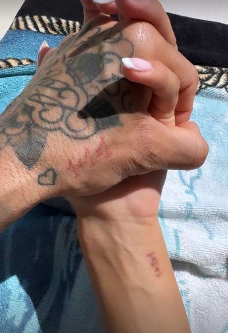 Dani Alves Joana Sanz tattoo