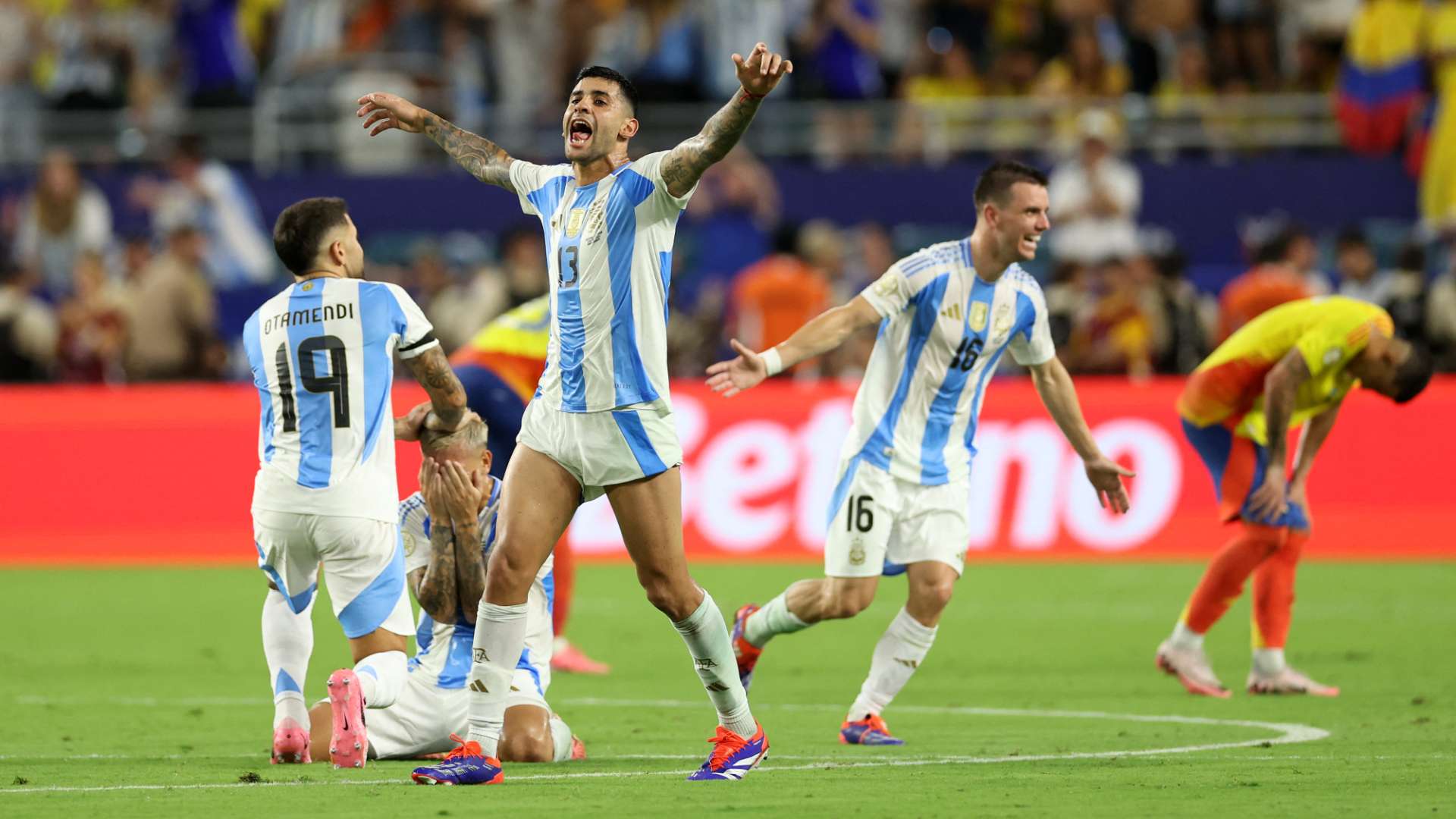 Argentina celebration Copa America 2024