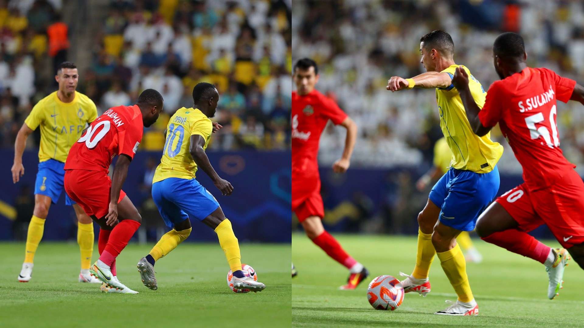 إحصائيات الشوط الأول بين الهلال والسد القطري 